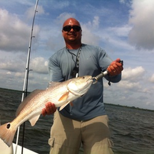 Captian Eric showing us how to site fish!